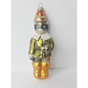 Glass Christmas ornament cat Puss n Boots